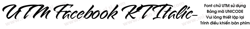 UTM Facebook KT Italic字体转换